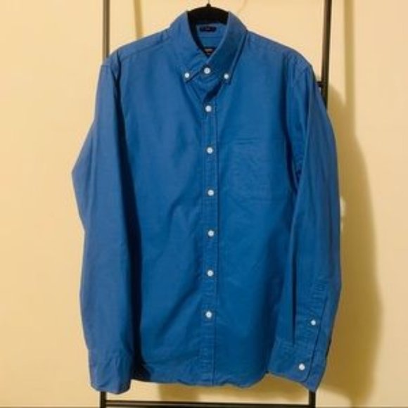 Slim Blue Button-Down